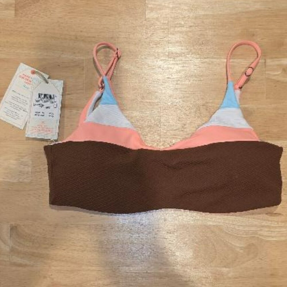 NWT - Maaji Multicolor Miranda Lanai Reversable Bralette Bikini Top Large - Picture 2 of 4